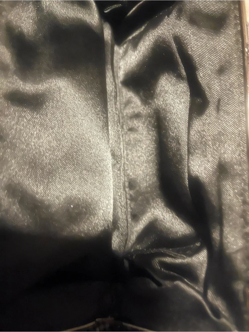 THE LIMITED Black Mesh Evening Clutch with Chain Strap